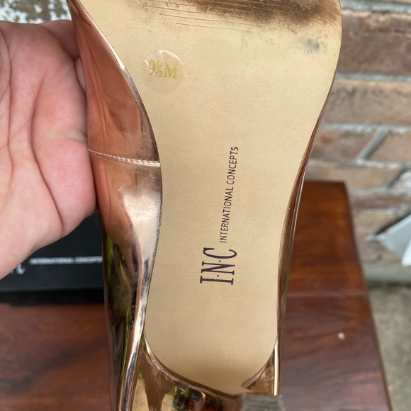 INC International Concepts | Shoes | Inc Rose Gold Heels 2 Inch Size 95 |  Poshmark